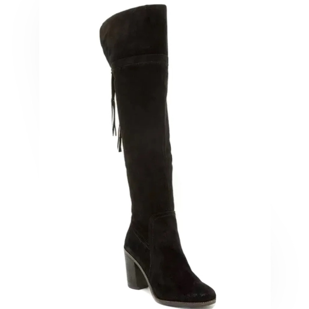 Franco Sarto Ellyn Suede Over the Knee Heeled Boots
